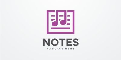 Notes Logo Design Vector