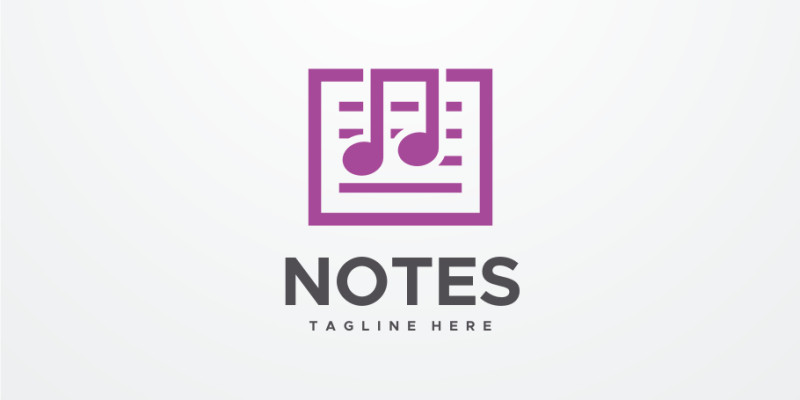 Notes Logo Design Vector