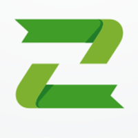 Zig Zag Letter Z Ribbon Logo Design Vector