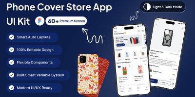 PhoneCoverX – Phone Cover Store App UI Kit