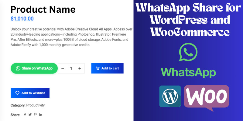 WhatsApp Share for WordPress and WooCommerce