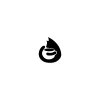 Feline Mug Logo - Modern Cat Coffee Icon
