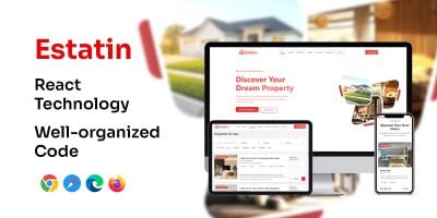 Estatin - React Native Website Template