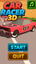 Car Racer 3D Casual Game - Unity Template Screenshot 1