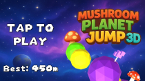 Mushroom Planet Jump 3D Casual Game Screenshot 1