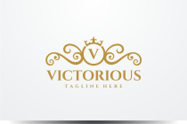 Victorious Letter V Luxury Logo Design Vector Screenshot 1