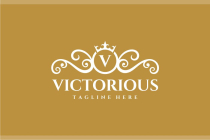 Victorious Letter V Luxury Logo Design Vector Screenshot 2