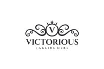 Victorious Letter V Luxury Logo Design Vector Screenshot 3