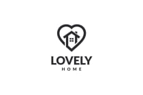 Lovely Home Logo Design Vector Screenshot 3