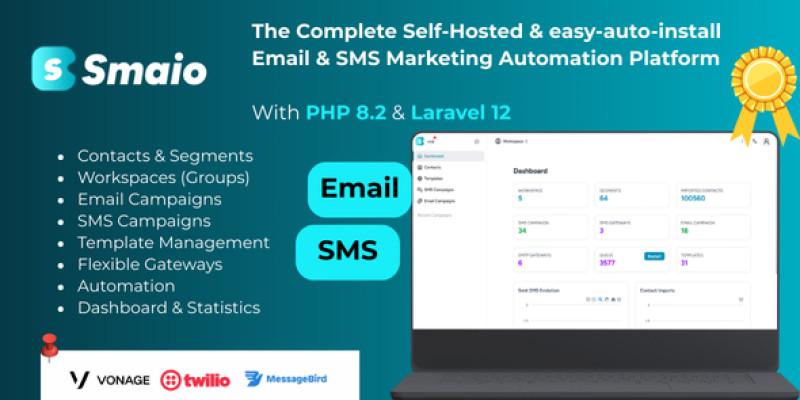 Smaio - Self-Hosted Email Marketing Platform
