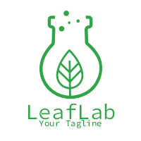 Eco-Friendly Nature and Science Laboratory Logo 