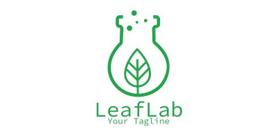 Eco-Friendly Nature and Science Laboratory Logo 