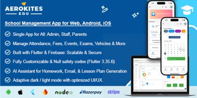AI-Powered Flutter School App for Web iOS Android