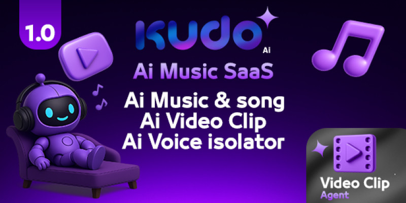 Kudo AI - AI Music Voice And Video Generator SaaS