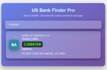 WordPress USA Bank Lookup - Routing Info Screenshot 3
