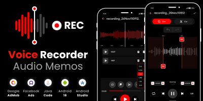 MJ Voice Recorder Audio Memos AdMob FB Ads Android