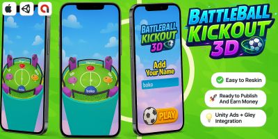 BattleBall KickOut 3D - Casual Mobile Game