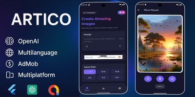 Artico - AI Image Generator Flutter App