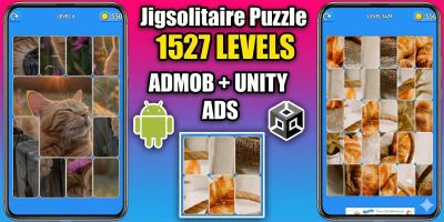 Jigsolitaire Jigsaw Puzzle Game Unity Source Code