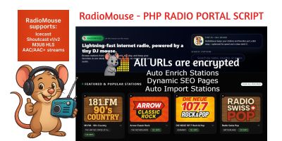 Radiomouse - PHP Radio Portal Script