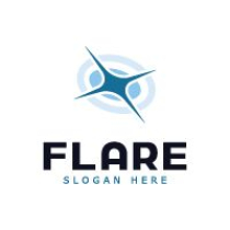 Abstract Light Flare Modern Vector Logo  Screenshot 1