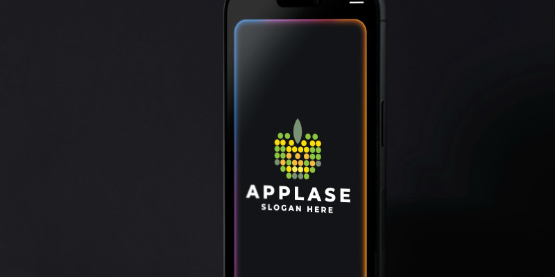 Colorful Pixel Dot Apple Logo