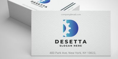 Letter D Advanced Technology Logo