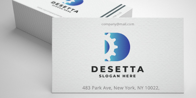 Letter D Advanced Technology Logo