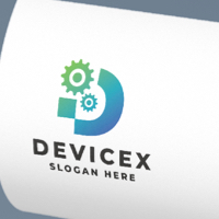 Digital Devices Letter D Logo