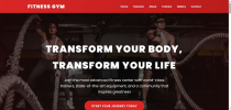 Fitness Pro Gym - Premium WordPress Theme Screenshot 1