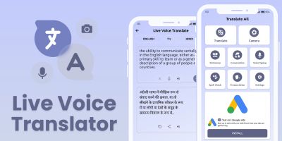 Live Voice Translator AdMob Facebook Ads Android