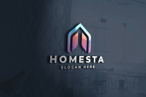 Modern Gradient House Roof Logo Screenshot 1