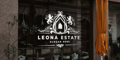 Classic Luxury Lion and Home Crest Logo