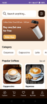 Coffee Shop App UI Kit - Android Screenshot 2