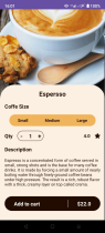 Coffee Shop App UI Kit - Android Screenshot 5