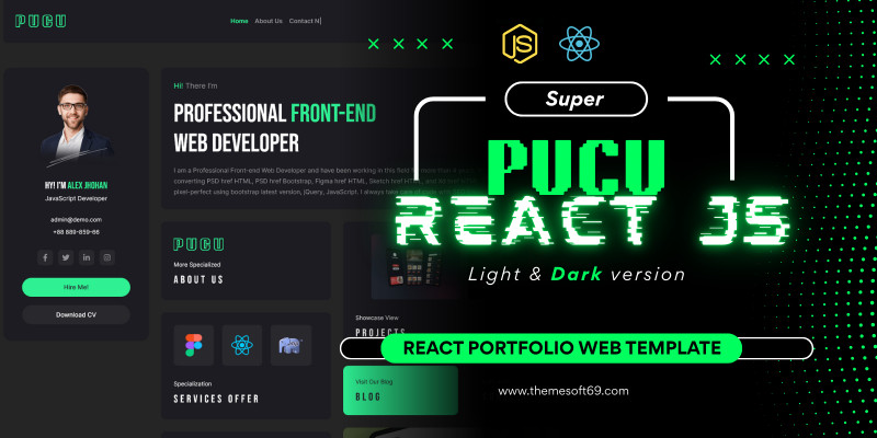 Pucu - React Portfolio Web Template