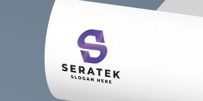 3D Geometric Letter S Logo