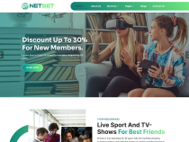 Netset - Internet Provider WordPress Theme Screenshot 1