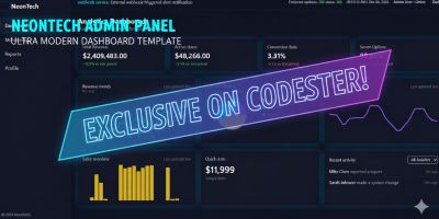 NeonTech Admin Dashboard