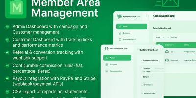 Member Area - Customer And Referral Management