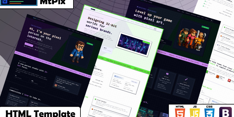 MtPix - Pixel Art Studio Template