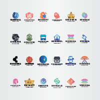 24 All in One Logos Vector Template 