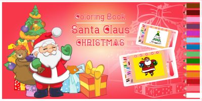 Coloring Book Santa Claus - HTML5 Construct Game