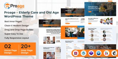 Proage - Elderly Care and Old Age WordPress Theme