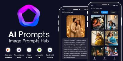AI Prompts Hub with AdMob Facebook Ads Android