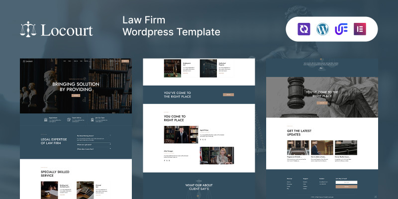 Locourt - Lawyer And Attorney WordPress Theme