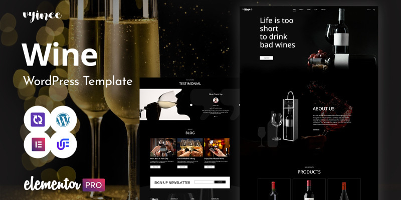 Vninee - Wine And Winery Shop WordPress Website