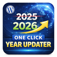 One Click Year Updater Plugin for WordPress