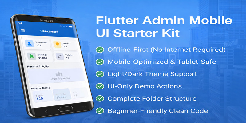 Admin UI – Flutter Mobile Admin App Starter Kit