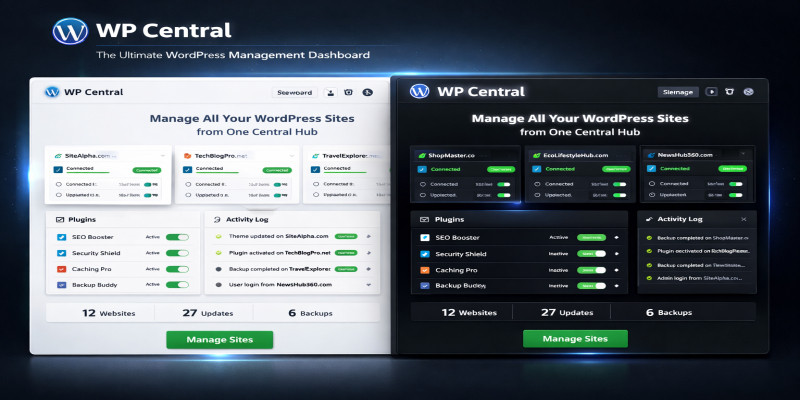 WP Central - Manage Multiple WordPress Sites 
